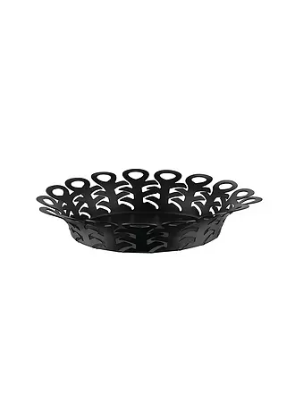 ALESSI | Korbschale VIMINI 27cm Edelstahl Epoxi. Schwarz | 